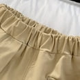 thumbnail image 2 of Toddler Boys Outfits Summer New Lapel Striped Short Sleeved T Shirt + Solid Color Shorts Set Outfits,2-Piece,Size 2 Years-3 Years, 2 of 9