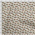 thumbnail image 4 of Soimoi Insect Printed, Cotton Fleece, Fabric by The Yard Sewing DIY Stretch Fabric 56 Inches Wide, WarmFabric for Hats, Coats, Gloves, Blankets, Orange & Black, 4 of 5