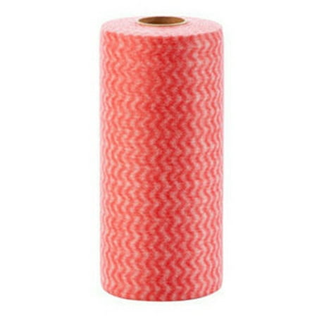 

50 Sheets Disposable Kitchen Tissue Paper Wet & Dry Dual Uses Non-Woven Cleaning Wipes for Dish Washing Counter Wiping Red