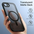 thumbnail image 4 of JETech Magnetic Case for iPhone 17e (2026) / iPhone 16e, Translucent Matte Back Cover (Black), 4 of 6