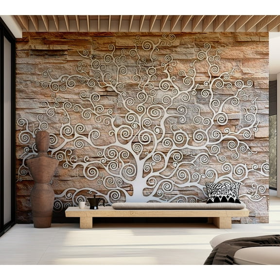 Tiptophomedecor Background & Patterns Wallpaper Wall Mural - Stone Tree Of Life