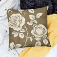 thumbnail image 2 of SHANXI Throw Pillow Covers Flowers Rose Nordic Retro Print Cushion Cover Soft Pillow Cases for Home Sofa Bed Chair Car Office Decorative 12x12in, 2 of 5