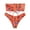 Orange, variant on 2 Piece Butterfly Strapless Swimsuit