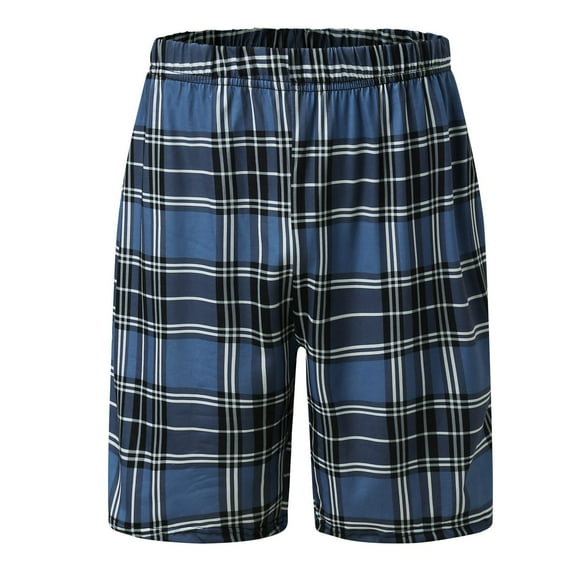 Mens Pajama Pants Fashionable Pajama Pants Plaid Five Casual Sports Home Loose Home Pajama Pants Sleepwear