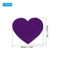 thumbnail image 2 of Uxcell 1.65'' x 1.42'' Iron-on Hot Melt Adhesive Patches Sew Embroidered Patches 10 Pcs Purple, 2 of 7