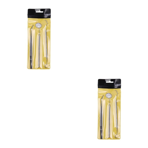 Vogacara Juego de Herramientas de espejo de acero inoxidable de 3/4/5 uds. 3 piezas 2piezas