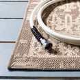 thumbnail image 3 of SAFAVIEH Courtyard Tangier Faded Aztec Indoor/Outdoor Area Rug, 5'3" x 7'7", Beige/Mocha, 3 of 9