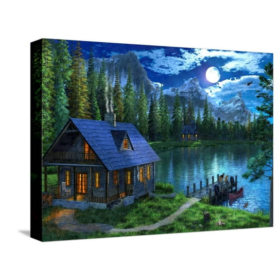 Art.com Waiting for Master Stretched Canvas Print Wall Art by Dominic Davison, 16" x 12"