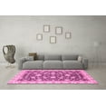 thumbnail image 3 of Ahgly Company Indoor Round Oriental Pink Traditional Area Rugs, 8' Round, 3 of 4