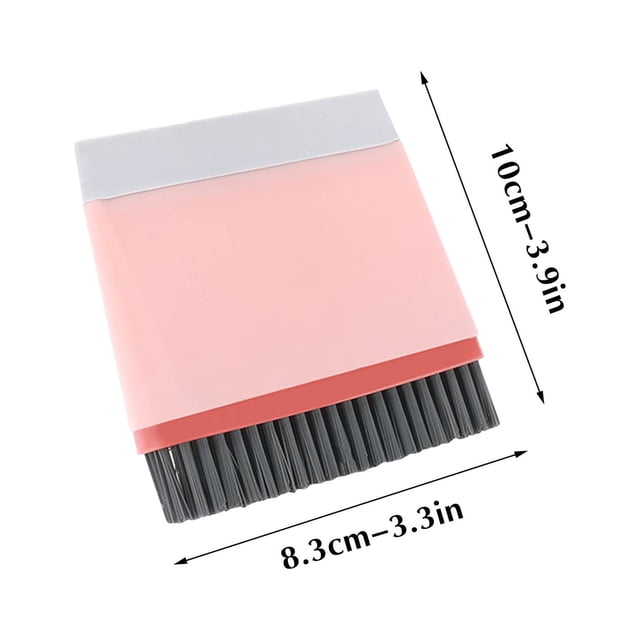 fheaev -purpose Mirror Water Scraper Kitchen Top Cleaning Scraper Toilet Mirror Scraper No Dead Corner Groove Brush