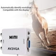 thumbnail image 3 of AV () to VGA Audio Video Converter,Support Resolution 1080P /720P,With 3.5 mm AUDIO Audio Input Port,for STB TV PC, 3 of 5