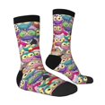 thumbnail image 2 of Funny Kawaii Owls Crew Socks, Colorful Novelty Tube Socks For Men & Women, Stretchy Casual & Athletic Socks, Unisex Gift Idea, 2 of 6