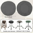 thumbnail image 2 of Wekvgz 4 Pcs Elastic Bar Stool Cover Fits 11 to 18 Inches Chair Washable Polyester Round Stool Cover for Home Cafe Office Restaurant, 2 of 15