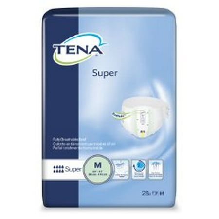 TENA Super HEAVY Absorbency Adult Diaper Brief M Overnight 67401 (Best Overnight Cloth Diaper For Heavy Wetter)