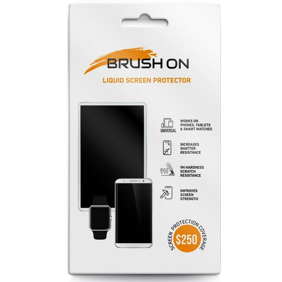 BRUSH ON Liquid Glass Screen Protector with $250 Coverage for All Phones Tablets and Smart Watches