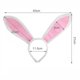 thumbnail image 4 of 3 unids/set Orejas de conejo de Pascua diademas colas pajarita conjunto para accesorios de disfraz de Pascua, 4 of 7