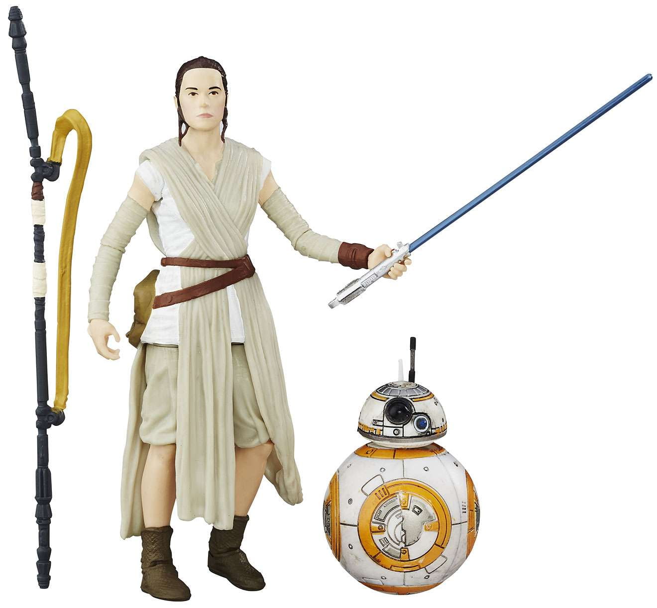 Star Wars Black Series Rey (Jakku) & BB-8 Action Figure (Version 2 - Includes Lightsaber)