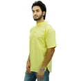 thumbnail image 3 of Atasi Kurta Court en Coton à Col Mandarin pour Homme Chemise Ethnique Décontractée-Xx-Grand, 3 of 7