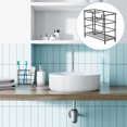thumbnail image 2 of FRCOLOR Toothpaste Rack Stainless Steel Toothbrush Holder Hollow Toothpaste Stand Bathroom Sundry Holder,4.65"X4.06"X2.36", 2 of 5