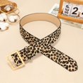 thumbnail image 3 of JASGOOD Women Leopard Wide Belt for Jeans Dress Fashion Ladies Waist Belt with Gold Buckle, 3 of 8