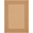 thumbnail image 3 of Unique Loom Outdoor Border Collection Area Rug - Greek Key (9' x 12' 2" Rectangle Light Brown/Tan), 3 of 7