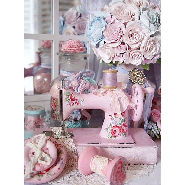 5D DIY taladro completo diamante pintura máquina de coser punto de cruz costura artesanía mosaico Kit decoración del hogar FLhrweasw Nuevo