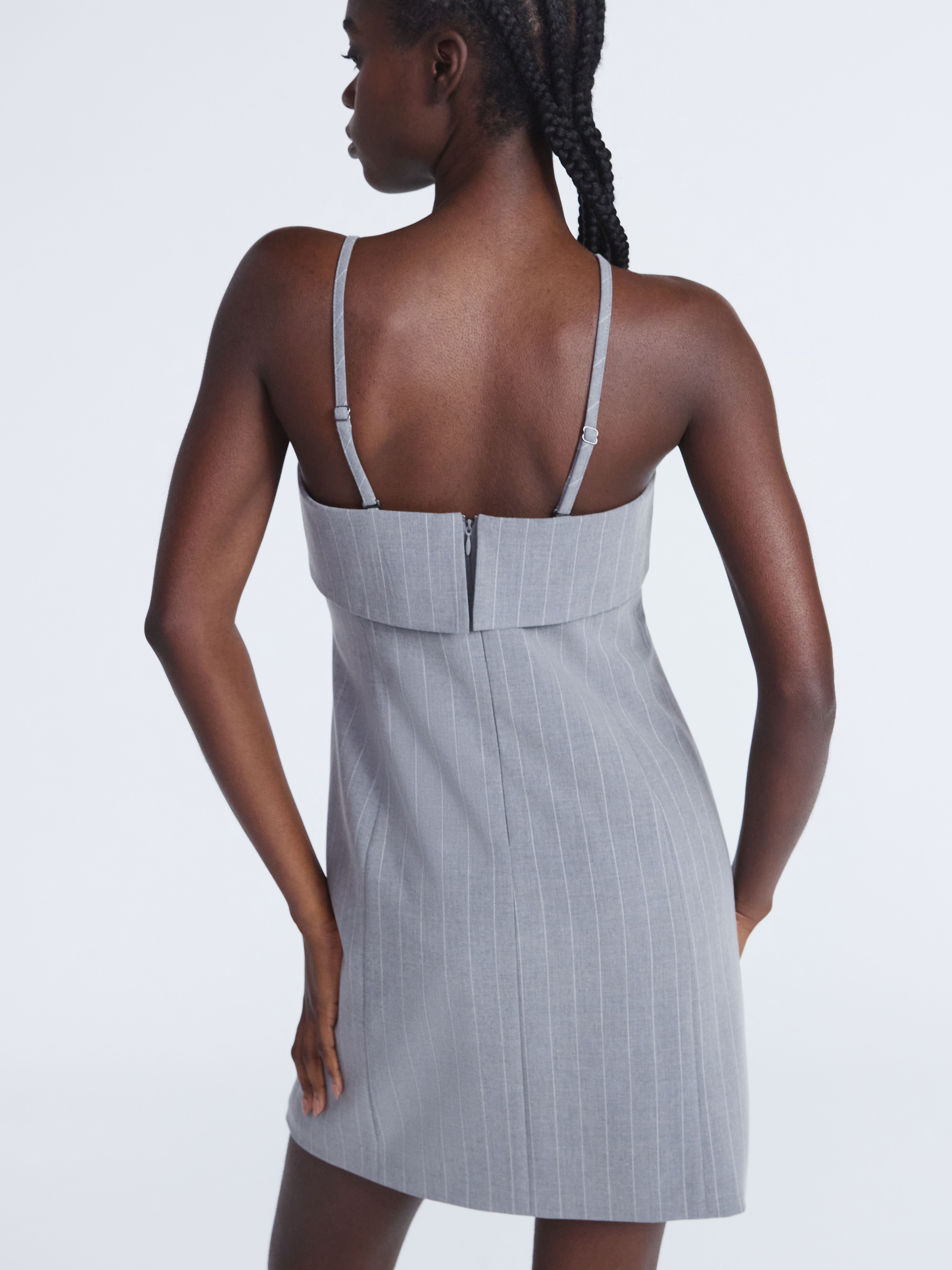 Scoop Women’s Fold Over Bandeau Neck Mini Dress, Sizes XS-XXL