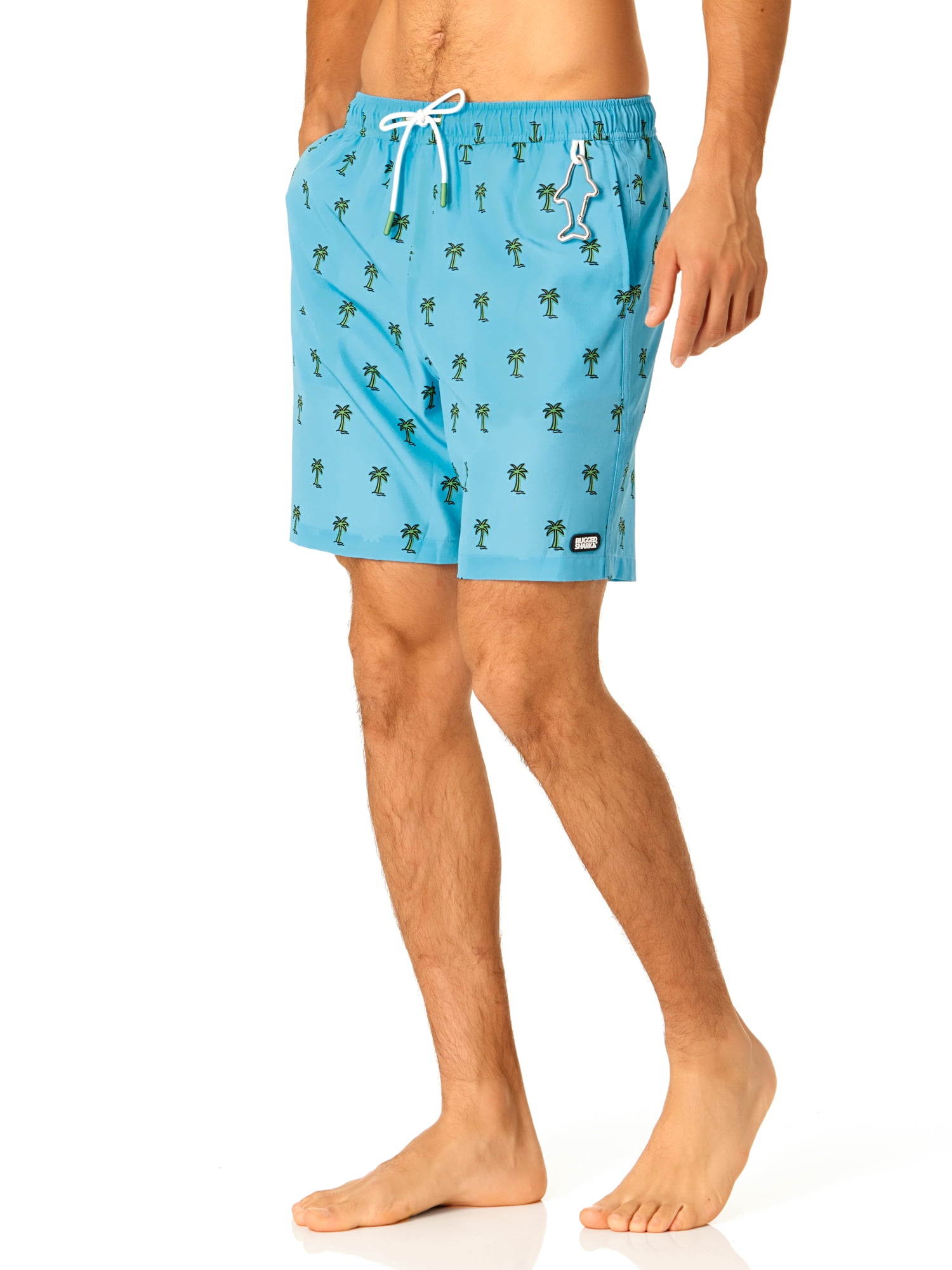 Rugged Shark Men's & Big Men's Swim Trunks, 7" Inseam, Sizes S-3XL