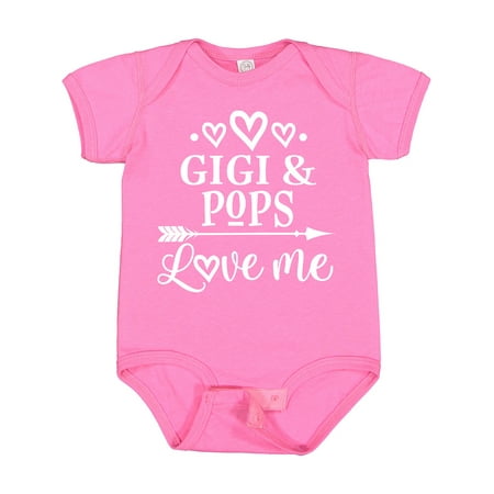 

Inktastic Gigi and Pops Love Me Gift Baby Boy or Baby Girl Bodysuit