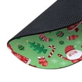 thumbnail image 3 of WIRESTER 7.88 in Round Mouse Pad with Non-Slip Rubber Base for Computers, Laptop, Office & Home - Light Green Happy Santa Christmas Pattern, 3 of 5