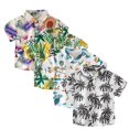 thumbnail image 7 of LNMQLPDBS Baby Boy Clothes Button Down Shirt Hawaii Shirts Short Sleeve Tropical Printed Tops Toddler Boy Clothes Summer Casual Shirts, 7 of 7