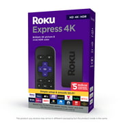Roku Express 4K Streaming Player 4K/HD/HDR with Smooth Wi-Fi®, Premium HDMI®️ Cable