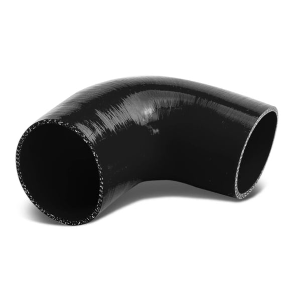 DNA Motoring SH-4-90-BK 4-PLY 4.0" 90 DEGREE INTAKE TUBING/INTERCOOLER PIPING BLACK SILICONE HOSE/PIPE
