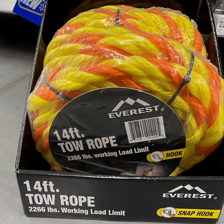 Everest 14' Tow Rope with Snap Hooks photo 2