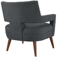 thumbnail image 3 of Hawthorne Collections Chaise d'Appoint en Tissu en Gris, 3 of 4