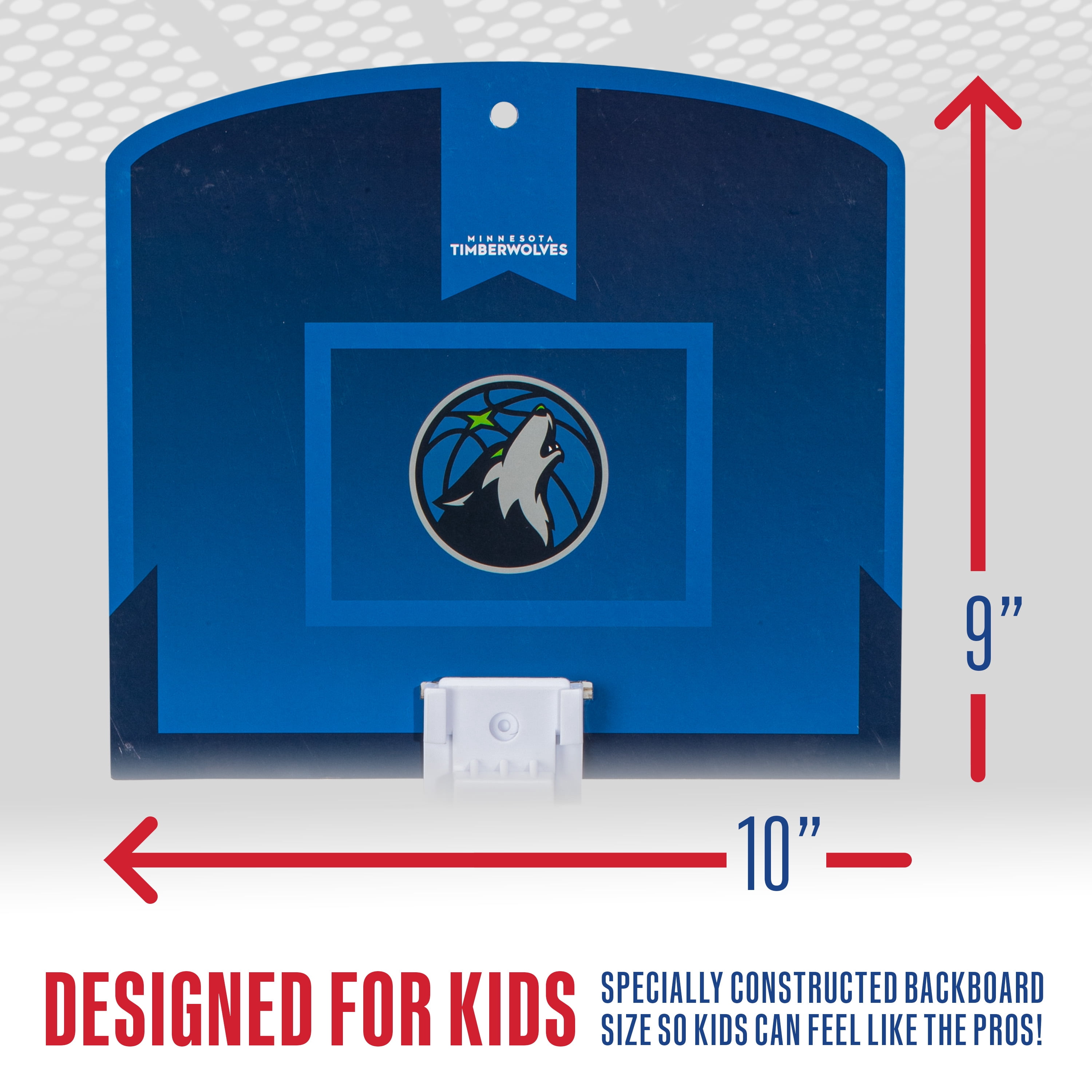 Franklin Sports NBA Minnesota Timberwolves Mini Over the Door Basketball Hoop - Kids Indoor Mini Basketball Hoop + Basketball - NBA Fan Shop Hoop for Bedroom + Office - Over the Door Mini Hoop Set