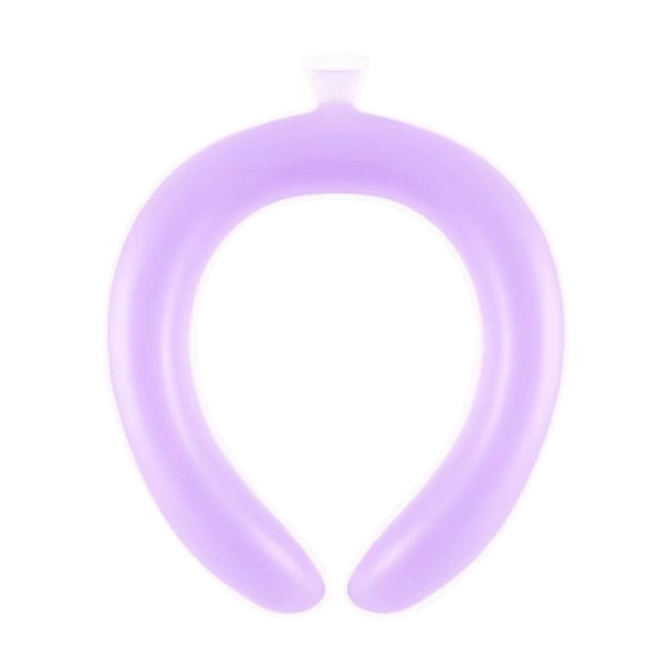 Cool Neck Ring Portable Neck Cold Ice Pack para el calor del verano (púrpura)