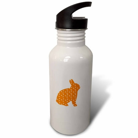 

Cute Bright Orange and White Polka Dot Bunny 21 oz Sports Water Bottle wb-150994-1