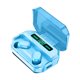 thumbnail image 1 of Earbud 5.0 Pantalla LED compatible con Bluetooth 10M Control táctil Tapa de silicona Teléfono inteligente Auricular auricular con caja de carga Azul Inevent EL022405-03B, 1 of 7