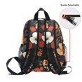thumbnail image 5 of FORMRS School Backpack with Front Zippered Pocket 12" Student Travel Daypack, Red Flowers Pattern, 5 of 6