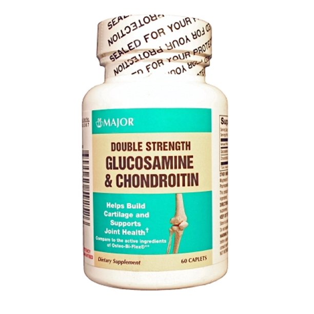 Major Double Strength Glucosamine & Chondroitin Caplets, 60 Count
