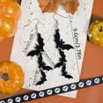 thumbnail image 6 of Acrylic Halloween Earrings Black Skull Bat Drop Dangle Earrings for Women Fun Cute Spooky Halloween Holiday Costume Jewelry, 6 of 7