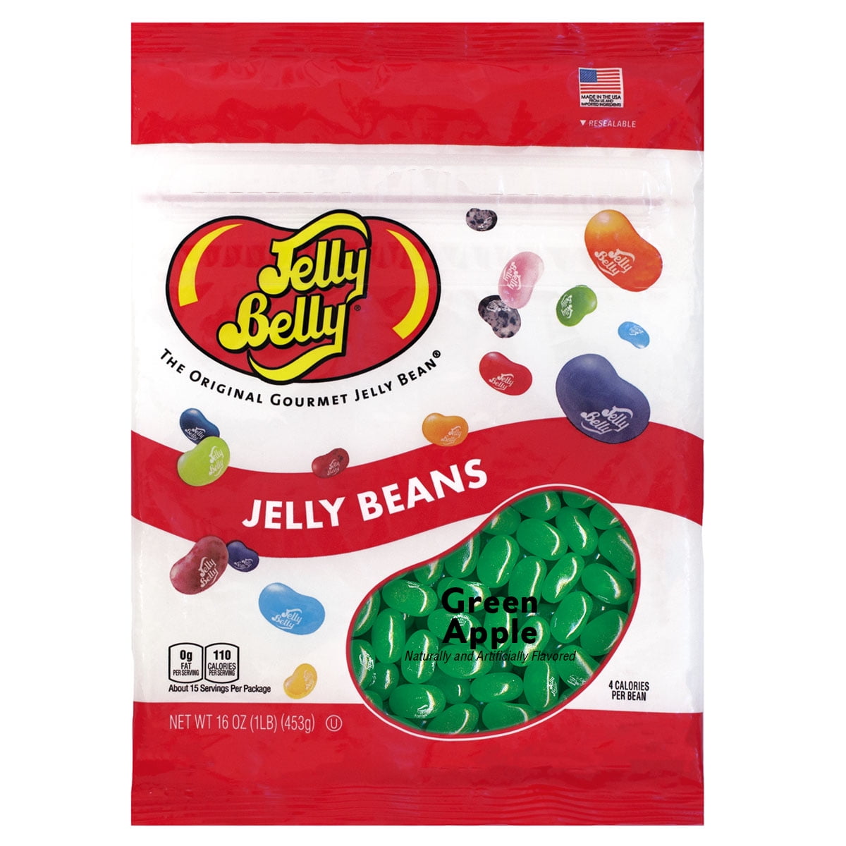 Jelly Belly Blue Raspberry Jelly Beans, 1.25 lb Resealable Pouch