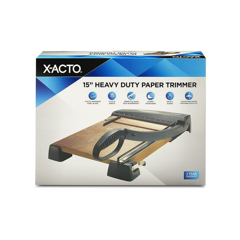 X-acto 26315 Heavy-Duty 12 in. x 15 in. Wood Base Guillotine Trimmer