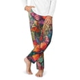 thumbnail image 2 of Susaid Butterflies On Rocky Cliff Print Soft Teen Sleep Pants, Long Pajama Bottoms with Two Pockets and Elastic Waist, Designed for Ages 5-16-Large, 2 of 6