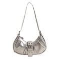 thumbnail image 3 of Bolso Hombro Cuero PU Y2K para Mujer Bandolera Plisado Viajes (), 3 of 8