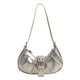 thumbnail image 5 of Bolso Hombro Cuero PU Y2K para Mujer Bandolera Plisado Viajes () Blanco, 5 of 9
