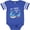 Football Blue and White, variant on Inktastic My Papa Loves Me- whale shark Boys or Girls Baby Bodysuit