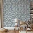 thumbnail image 5 of Better Homes & Gardens Blue Isolda Jacobean Peel and Stick Wallpaper, 20.5" x 18', 5 of 7