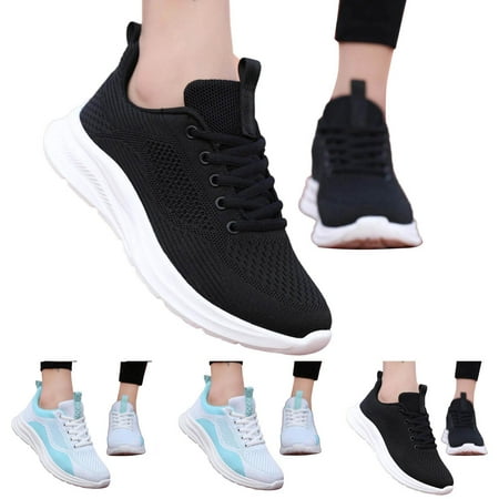 

Cathalem Women s Shoes Colorblock Casual Shoes Fly Woven Hollow Breathable Fashion Flat Lace Up Sport 996 V2 Sneaker - Women s A 8.5